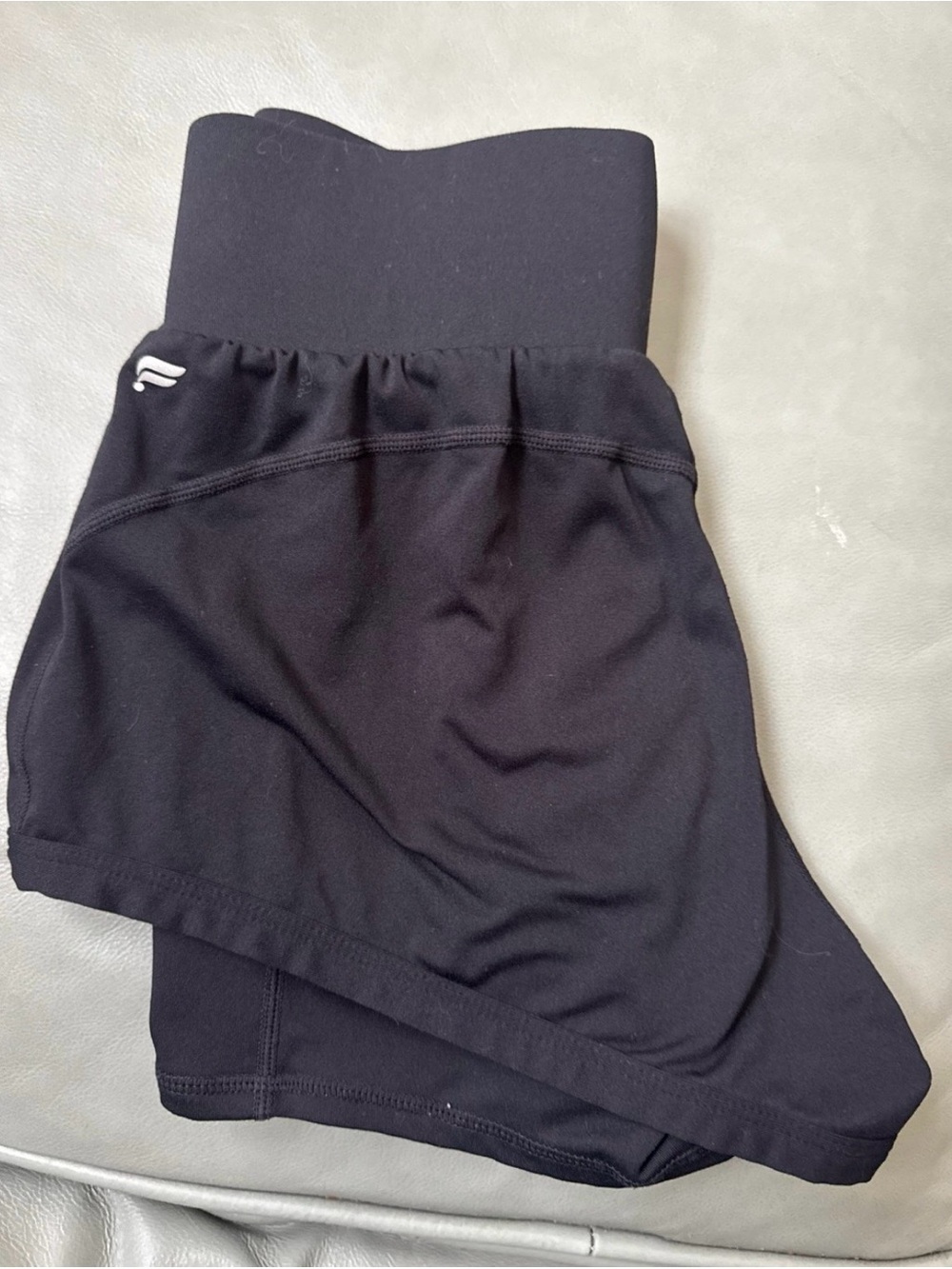 Fabletics Black Athletic Skort with Built-In Shorts